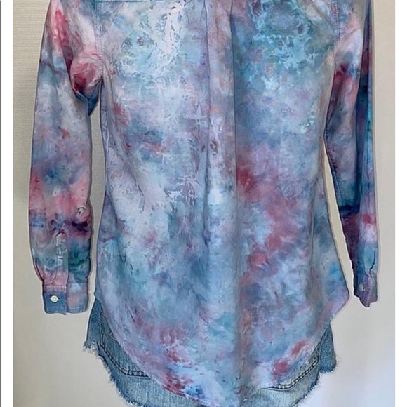 *CUSTOM DYED BUTTON DOWN SHIRT - Picture 4 of 6